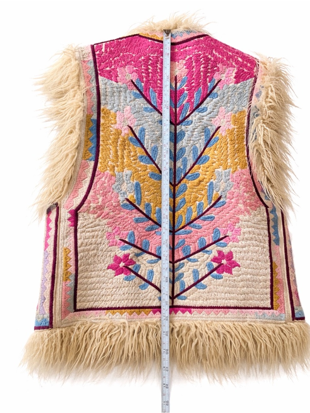 Spell & The Gypsy Collective Penny Lane Folk Town embroidered reversible vest - Picture 13 of 15